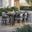 Tahoe 9-Piece Outdoor Patio Aluminum Dining Set With Extendable Table In Gray