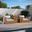 Tahoe Outdoor Patio Acacia Wood 3 Piece Furniture Set In Natural and Light Grey
