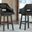 Tallenger Black/Dark Brown Bar Stool Set Of 2
