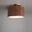 Tambo Semi-Flush Mount Ceiling Light In Dark Walnut and Weathered Brass