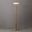 Tambo Torchiere Floor Lamp In Natural Ash and Weathered Brass