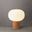 Tambo White Oval Opal Glass Shade Accent Table Lamp In Natural Ash and Weathered Brass