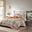 Tangiers Polyester Microfiber Printed Quilt 6 Piece Queen Coverlet Set In Orange