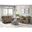 Tasso Motion Living Room Set In Brown