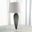 Teardrop Glass Lamp In Grey