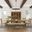 Telluride Eight Piece Rustic Distressed Pine 127 Inch Extendable Dining Set With Bench In Gold