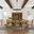 Telluride 127 Inch 9 Piece Extendable Dining Room Set In Gold