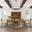 Telluride 127 Inch 7 Piece Extendable Dining Room Set In Gold