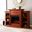 Tennyson Electric Fireplace With Bookcases In Classic Mahogany