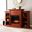 Tennyson Touch Screen Electric Fireplace With Bookcases In Mahogany