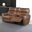 Terentius Power Loveseat In Caramel Brown
