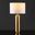Terry Metal Pillar Table Lamp In Gold And White