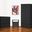 Modern 3-Piece Nightstand, Dresser, and Armoire Storage Set In Black