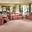 Three Piece Indoor Italian Leather Six Person Seating Set In Camel