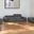 Three Piece Top Grain Leather Five Person Seating Set In Gray