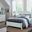 Tide and Timber Pencil Poster Bedroom Set With Footboard Storage In Blue