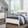 Tide and Timber Queen Pencil Poster Bed In Cream