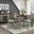 Tigard Counter and Bar Height Dining Room Set In Brown and Gray