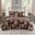 Timber 3 Piece Reversible Printed Quilt Set In Red and Black