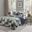 Timber Polyester Reversible Printed 3 Piece Queen Coverlet Set In Green / Navy