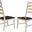 Toluca Chalk And Cocoa Bean Ladderback Side Chair Set of 2
