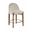 Torino Fabric Upholstered Counter Stool Set of 2 In Beige