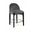 Torino Fabric Upholstered Counter Stool Set of 2 In Black