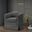 Tucker Gray Woven Fabric Swivel Barrel Chair