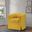 Tucker Yellow Woven Fabric Swivel Barrel Chair