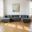 Tufted Velvet Modular U Shaped Sofa and Chaise Sectional with Toss Pillows In Gray