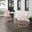Tulip 3 Piece Retro Outdoor Bistro Set In Pastel Pink Gloss and White Satin