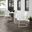 Tulip 3 Piece Retro Outdoor Bistro Set In White Satin