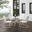 Tulip 5 Piece Retro Outdoor Dining Set In White Satin