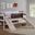 Twin Art Play Junior Low Loft White Wash Dark Grey