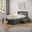 Twin Econo Bed With Dual Under Bed Drawer In Dark Grey Finish