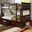 Twin-Twin Mission Bunk Bed W-Dual Under Bed Drawers In Cappuccino