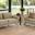 Two Piece Indoor Velvet Five Person Seating Set In Beige