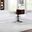 Two Piece Italian Leather Five Person Seating Set In White