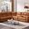 U70815M Sectional In Pumpkin