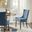 Ultra Dining Side Chair Set of 2 In Blue