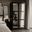 Urban 2-Door Wardrobe Armoire with Mirrored Doors In Black