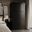 Urban 2-Door Wardrobe Armoire with Raised Panel Doors In Black