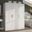 Urban 3-Door Wardrobe Armoire with Raised Panel Doors In White