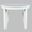 Urban Icon 42 Inch Round Glass Inlay Dining Table In White