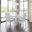 Urban Icon 42 Inch Round 5 Piece Dining Set with Upholstered Chairs In White