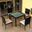 Urbana 5 Piece Dining Set In Canvas Flax and Coffee Bean