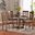 Valerie Wood 5-Piece Dining Set In Grey and Walnut Brown