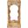 Vassa Burl Veneer End Table In Natural and Stained Natural