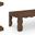 Vassa Burl Veneer Occasional Table Set In Brown and Stained Walnut