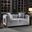 Velencia Loveseat Made with Wood In Silver